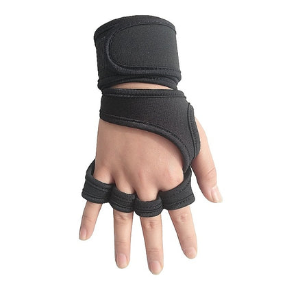 Fitness weightlifting anti-skid riding hard pull half finger gloves